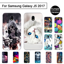 Мягкий силиконовый чехол для samsung Galaxy J5 2017 J530F J5 Pro 2017, европейская версия, задняя крышка для J530 EU, мультяшный чехол с рисунком, новый 2024 - купить недорого