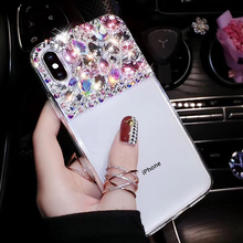 3D Diamond Glitter Case for iPhone XS Max XR X 8 Plus 7 6 6S Plus XS Case Rhinestone Bling Luxury Transparent Soft Cover Shiny 2024 - buy cheap