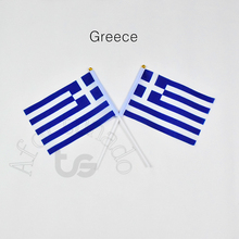 Греция 14*21 см 10 шт. флаг баннер ручной машущий флаг Национальный флаг для встреч, парадов вечерние. Висит, украшение 2024 - купить недорого