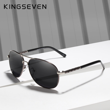 KINGSEVEN Brand Design Pilot Sunglasses Men Polarized Driving Sunglasses UV400 Hollow Design Frame Eyewear Gafas De Sol N7371 2024 - buy cheap