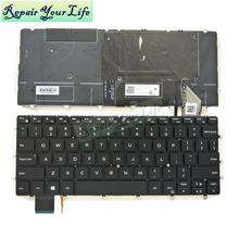 Reparação you life-teclado para laptop com iluminação de fundo, 03cm18 original, envio rápido, dell xps 13 9370, inglês 2024 - compre barato