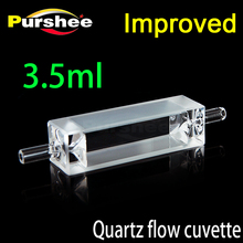 Cubeta de flujo de cuarzo de 3,5 ml con tubo de vidrio (mejorado) 2024 - compra barato