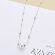 Ожерелье из стерлингового серебра S925 пробы, жемчужное ожерелье, цепочка с подвеской, ожерелье, фурнитура для ювелирных изделий, аксессуары 2024 - купить недорого