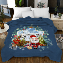 Manta de franela supersuave y grueso, manta de forro polar multifuncional, 3D Beauty, a la moda, 150x200cm, regalo de Navidad, azul 2024 - compra barato