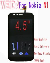 WEIDA 4.5" For Nokia N1 LCD Display Touch Screen Digitizer Assembly Frame with Tool For Nokia 1 LCD 2024 - buy cheap