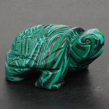 Черепаховая фигурка 2 "Зеленая Тайваньская бирюза, кристалл, резная статуя, Декор для дома 2024 - купить недорого