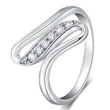 Nueva ola de boda para mujer, accesorios de joyería, vestido de compromiso para mujer, anillos de fiesta, anillo de cristales austriacos 2018 2024 - compra barato