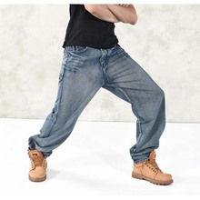 #028 calças tendência homem hip hop skateboard calças jeans outono inverno soltas fertilizante tamanho grande hip hop baggy jeans 2024 - compre barato