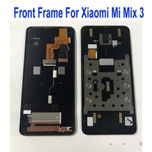 Marco frontal LCD negro Original, carcasa de soporte, bisel/marco medio con Cable flexible para Xiaomi Mi mix 3 mix3 2024 - compra barato