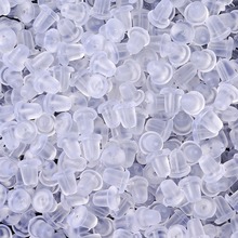 PandaHall 500pc 5x5x4mm Plastic Earring Back Ear Nuts for Jewelry Making DIY Findings 2024 - buy cheap