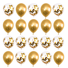 20pcs 12inch Metallic luster confetti balloons Happy Birthday Party Helium Balloon Wedding Festival Balon Party Supplies 2024 - compre barato