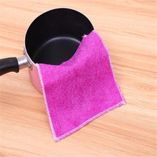 Efficient Anti-grease Dish Cloth Washing Towel Microfiber Tableware Household Cleaning Towel Kichen Tools Gadgets 2024 - buy cheap