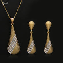 ZuoDi Dubai Gold Color Statement Luxury Jewelry Sets Jewelry Set Women Girl accessories jewelry set Earrings Necklace Pendant 2024 - buy cheap