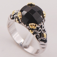 Black Onyx Women 925 Sterling Silver Ring F689 Size 6 7 8 9 10 2024 - buy cheap