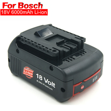 Power Tools Replacement Batteries 18V 6.0Ah Li-ion for Bosch Rechargeable Battery BAT609 BAT610G BAT618 BAT620 BAT622 2607336092 2024 - buy cheap