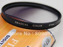 Filtro de lente cor cinza gradual de 67mm 2024 - compre barato