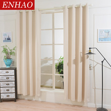 ENHAO Modern Solid Blackout Curtains for Living Room Bedroom Kitchen Curtains for Window Finished Curtains Drapes Blinds Decor 2024 - buy cheap
