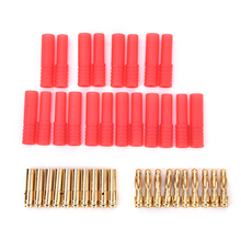 4mm HXT Banana Plugs with Red Housing for RC Connector Socket AM-1009C Gold Plated Banana Plug 10 Sets 2024 - buy cheap