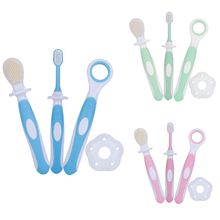 New Baby Toothbrush Set Infant Brushing Teeth Tongue Training Safety Cover Design Soft Healthy Teether Toddler Oral Care Feb-15 2024 - buy cheap