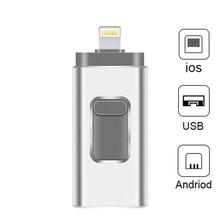 Pendrive iPhone Flash Drive 3-in-1 Lightning OTG Jump Drive USB 3.0 Pendrive 256GB Memory Stick Compatible Apple iPad PC 2024 - buy cheap