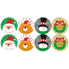 400pcs/lot cute Christmas theme gifts seal sticker seal paper stickers XMAS label adhesive decoration tags sticky wholesale 2024 - buy cheap
