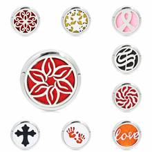 Love Flower Cross Hands 30mm Stainless Steel Slide Essential Oil Aromatherapy Diffuser Locket 10pcs Pads (no bracelet ) 2024 - buy cheap
