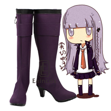 Аниме Danganronpa Kirigiri Kyouko/фиолетовые ботинки; обувь для костюмированной вечеринки; размер по индивидуальному заказу 2024 - купить недорого