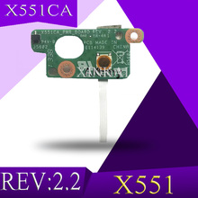 Xinkaidi original para asus x551 x551ca interruptor de botão de alimentação placa botão com cabo x551ca pwr placa rev: 2.2 100% testado navio rápido 2024 - compre barato