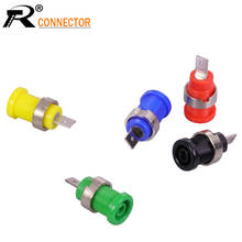 1pc  Banana plugs black+red+blue+yellow+green banana female jack binding post wire connector mix colors 2024 - buy cheap