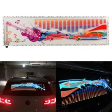 new 90X25cm Flash Music Rhythm LED Flash Light Lamp Sound Activated Equalizer Car Sticker 2024 - buy cheap