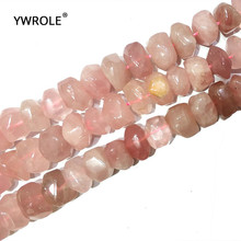 AAA + Natural Stone Beads Pink Rose Quartz Beads Para Fazer Jóias DIY Pulseira, colar Tamanho 9-14 milímetros Strand 15 "Handmade 2024 - compre barato