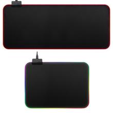 RGB LED Glowing Gaming Mouse Pad Illuminated Keyboard Non-slip Mat Blanket 2024 - buy cheap
