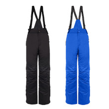 Уличные спортивные высококачественные лыжные штаны Подтяжки мужские ветрозащитные водонепроницаемые теплые цветные зимние сноубордические брюки 2024 - купить недорого