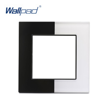 Wallpad Luxury Piano Glass Panel Tempered Glass Black and White Double Color Frame Hotel Panel Panel Only 2024 - buy cheap