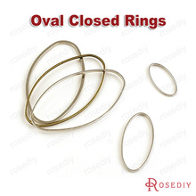 (JM3059)40*20mm 30*15mm 25*10mm 16*8mm Imitation Rhodium /Antique Bronze Oval Brass Solid Closed Rings Diy Jewelry Findings 2024 - buy cheap