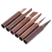 6 Pcs Copper Soldering Iron Tips 900M-T Lead Free Solder Welding Tools Set Solder Iron Tips #0406 2024 - buy cheap