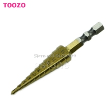 Hot Unique 3MM-13MM Titanium Coated 11Step Drill 1/4" HSS Hex Shank Tool G08 Whosale&DropShip 2024 - buy cheap