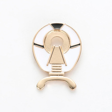 Broche de resonancia magnética Nuclear para mujer, joyería clásica de oro, alfileres esmaltados, regalo médico 2024 - compra barato