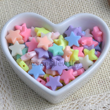 Mixed Candy Color Acrylic Star spacer Beads Charms Jewelry Craft 50pcs 14mm YKL0207X 2024 - buy cheap