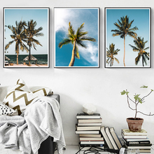 Cuadros Modern Palm Landscape Poster Canvas Painting Plant Posters and Prints Wall Art Pictures for Living Room Decor For Home 2024 - buy cheap