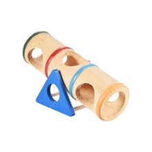 Wood Seesaw Tunnel Tube Pet Toy Mouse Dwarf Hamster Mice Rat Chinchillas Small Animal Playground 2024 - buy cheap