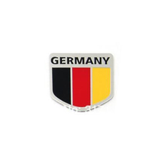 (50 pieces/lot ) Wholesale Aluminum GERMANY National Flag Car Decal Sticker Car styling Car Accessories 2024 - buy cheap
