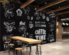 Beibehand-papel de parede personalizado, mural 3d, estilo europeu, pintado à mão, café, sobremesa, plano de fundo, decoração de casa 2024 - compre barato