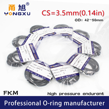 2PCS/lot Black FKM fluororubber Rubber O-rings Seals CS3.5mm OD42/43/44/45/46/47/48/49/50*3.5mm Ring Gasket Rings Sealing Washer 2024 - buy cheap