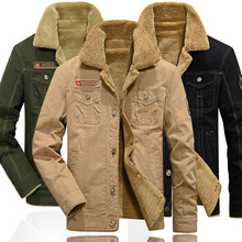 Jaqueta militar masculina piloto outono inverno, forro de veludo, casaco casual grosso força de ar um casaco masculino, parcas 5xl 2024 - compre barato