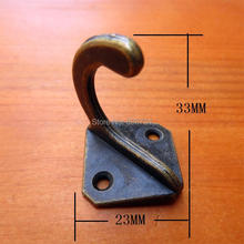 10pcs 23*23*33mm metal coat hook key bag hook vintage retro finishing clothes hook 2024 - buy cheap