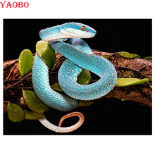 Full Drill Resin DIY Diamond Painting Cross Stitch Animal snakes Pattern 3D Diamond Embroidery square round diamond Mosaic sale 2024 - buy cheap