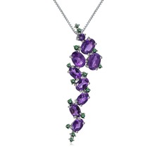 GEM'S BALLET 4.89Ct Natural Amethyst Purple Oval Gemstone 925 Sterling Sliver Vintage Pendants&Necklace For Women Fine Jewelry 2024 - buy cheap