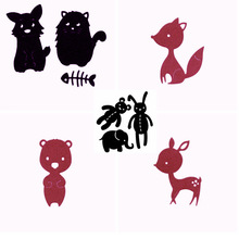 Animals Mixed Various Shape Metal Cutting Dies Stencil Scrapbook Album Embossing For Gift Card Making Handcraft 2019 2024 - buy cheap