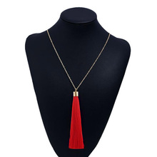 Long Tassel Necklace For Women Pendant Necklace Statement Vintage Necklace Summer Fashion Boho Big Bohemian Jewelry 2024 - buy cheap